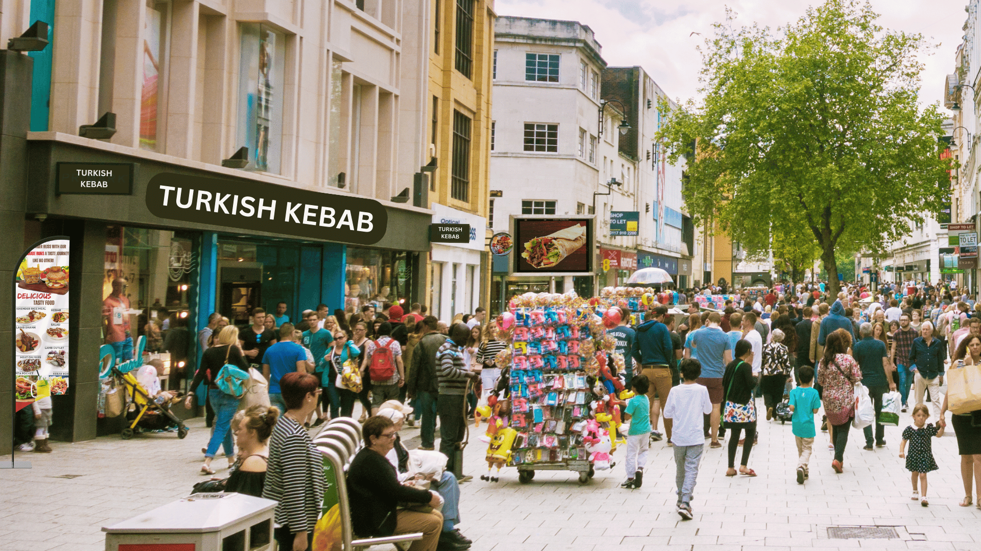Best location strategy for a successful kebab shop