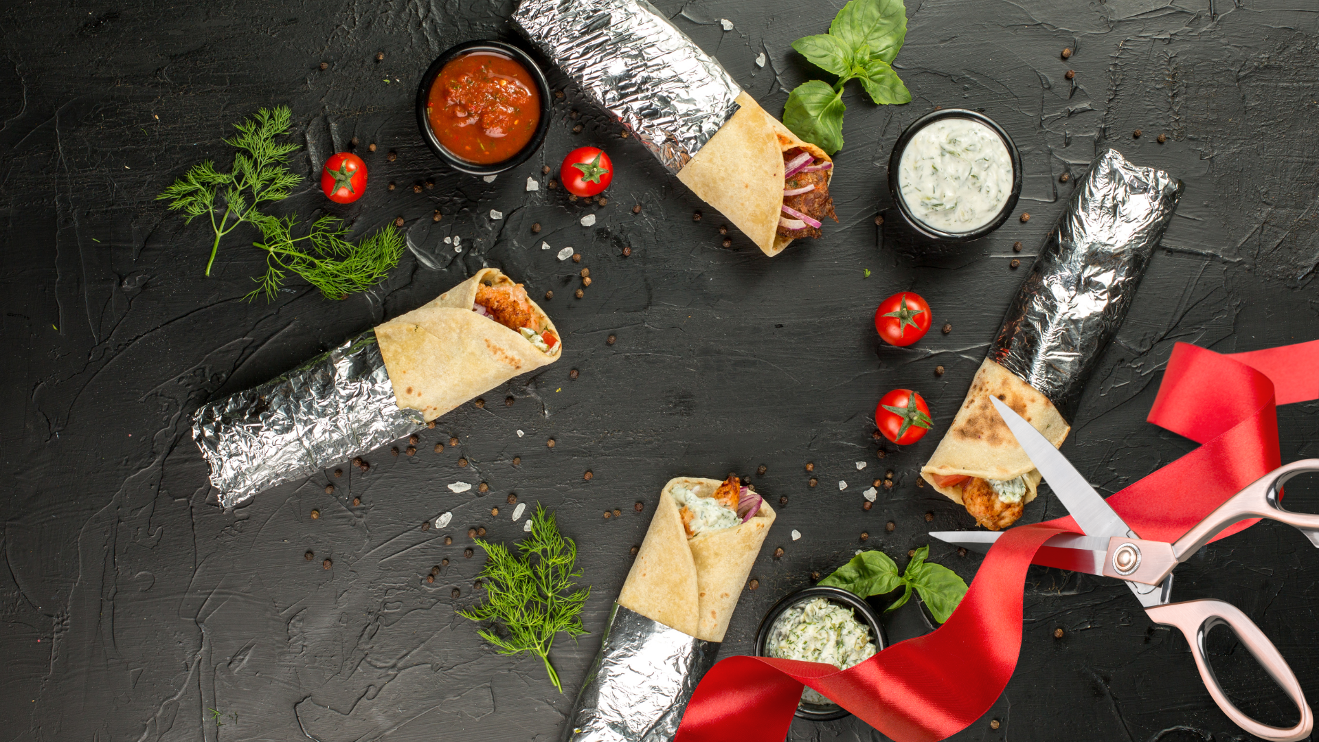 Kebab shop grills and rotisseries for cooking doner kebabs